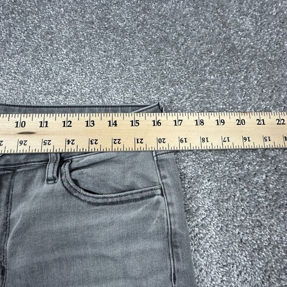 American Eagle Next Level Flex Jeans Womens 8 (32x30) Gray Distressed Flat Front - Picture 3 of 11